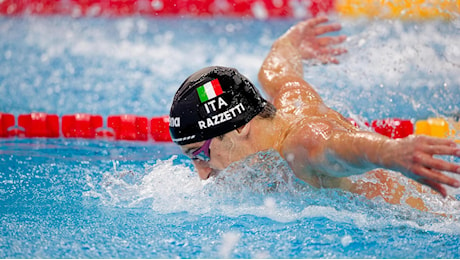 Mondiali 25m: Razzetti argento con record nei 200 farfalla