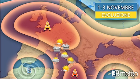 Meteo. Ponte Ognissanti con l'anticiclone, tempo stabile e clima mite ma attenzione alle nebbie. Tutti i dettagli