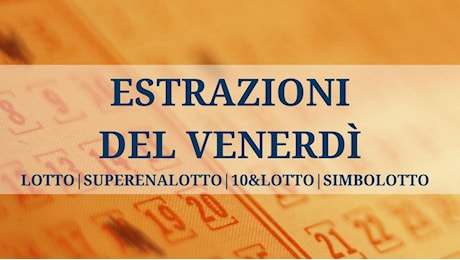 Estrazione SuperEnalotto, Lotto e 10eLotto del 20 dicembre 2024: i numeri vincenti