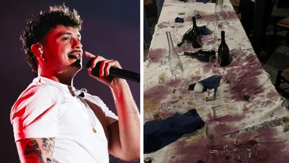 Olly nella bufera social per il tavolo imbrattato al ristorante: il video della serata con gli amici