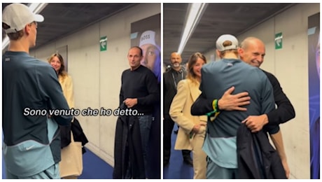 Jannik Sinner e Max Allegri, l'incontro alle Atp Finals: «Ho visto un gran rovescio». E lui risponde così VIDEO