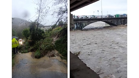 Maltempo, forti precipitazioni nel levante savonese: torrenti in piena nel genovese