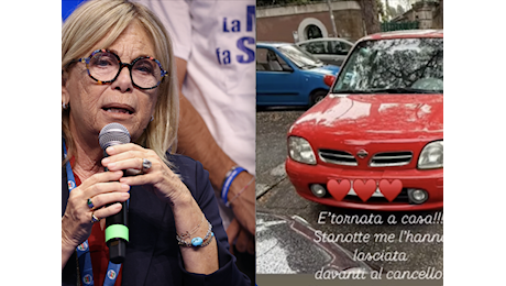 Commossi dal suo appello. E i ladri riportano la macchina a Rita Dalla Chiesa