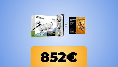 Zotac GEFORCE RTX 4070 Ti SUPER Trinity OC + Indiana Jones e l'antico Cerchio in sconto su Amazon