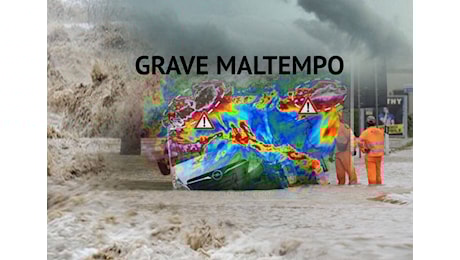 Meteo AVVISO per fenomeni estremi: rischio Alluvioni lampo tra mercoledì e giovedì