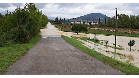 Violenti nubifragi in Umbria. Esondati i torrenti Genna e Rio Vestricciano, chiusa strada allagata nell'Orvietano