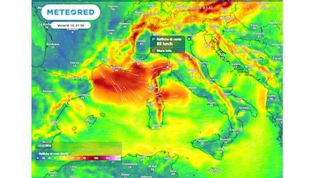 Il meteo in Italia questa settimana: due perturbazioni con pioggia e neve, poi una possibile irruzione di aria fredda