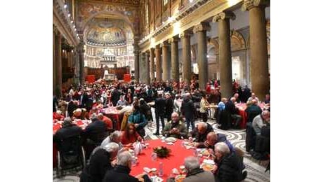 Il pranzo di Sant'Egidio di Natale, Gualtieri: 'Roma non lascia indietro nessuno'