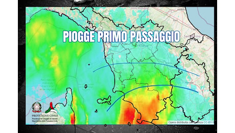 NUOVE PRECIPITAZIONI DOMANI, ANCHE TEMPORALI - EVOLUZIONE PROSSIME ORE - METEO TOSCANA