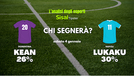 Fiorentina-Napoli, tra Europa e scudetto: è sfida del gol tra Kean e Lukaku