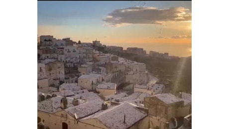 Puglia: fine settimana di crollo termico in tutta la regione, forte grandinata a Bari - Senza Colonne News - Quotidiano di Brindisi