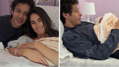 Valentino Rossi papà bis, Francesca Sofia Novello ha partorito: Benvenuta Gabriella