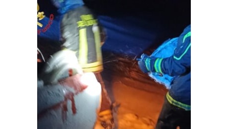 Bufera di neve nell'alto casertano, 6 ragazzi soccorsi dai vigili del fuoco