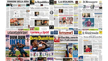 Le prime pagine dei quotidiani di oggi 3 gennaio: la rassegna stampa