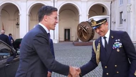 Il segretario della NATO Rutte incontra il Presidente Mattarella al Quirinale