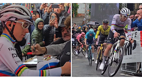 Tadej Pogacar compie un altro capolavoro: lo sloveno trionfa anche al Giro dell'Emilia con la maglia di campione del mondo. Vince dopo 38 chilometri di fuga solitaria