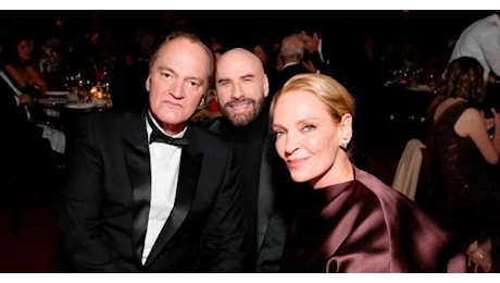 John Travolta, Uma Thurman e Quentin Tarantino: il bellissimo selfie