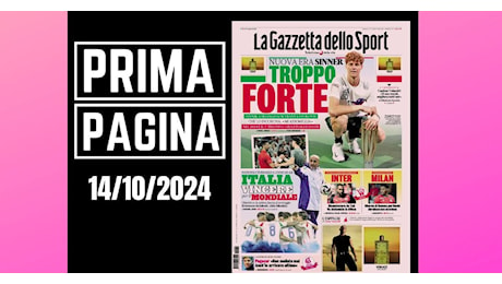 Prima pagina Gazzetta dello Sport: “Milan, ritorno di fiamma per David”