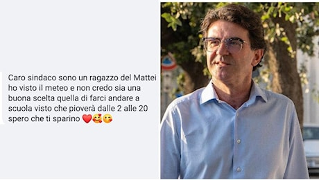 Niente chiusura delle scuole nonostante l'allerta meteo, sindaco di Maglie minacciato sui social: ''Sono uno studente, spero che ti sparino''