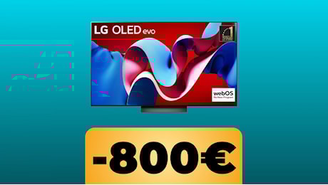 La smart TV LG OLED evo serie C4 da 55 pollici in 4K e 144 Hz è in forte sconto su Amazon