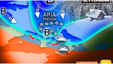 Piogge, vento e nevicate: arriva il gelo previsioni