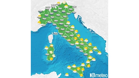 Piogge e neve tra giovedì e venerdì, poi temporaneo miglioramento