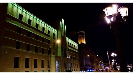 Bari, la Presidenza di Regione si illumina di verde per la Giornata della salute mentale