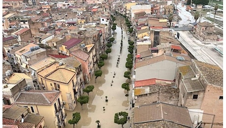 Licata. Esonda il fiume Salso, alcune abitazioni evacuate