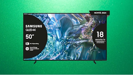 Samsung QLED da 50 pollici in super offerta: oggi è tuo a meno di 500€