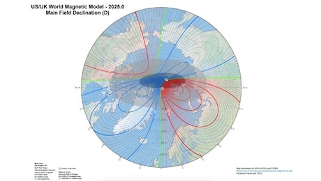 Il Polo Nord magnetico della Terra continua a spostarsi: cosa significa e dove si trova adesso