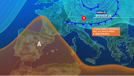 Meteo, fronte freddo in arrivo a fine Novembre: tornano vento, aria gelida e maltempo