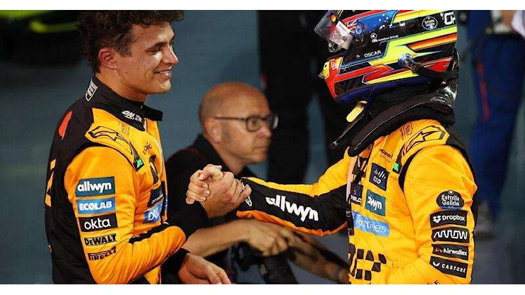 Oscar Piastri vince e convince nel GP del Bahrain. Secondo Russell e terzo Norris - News Sports Oscar Piastri vince e convince nel GP del Bahrain. Secondo Russell e terzo Norris - News Sports