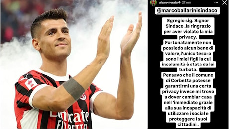 Morata prende casa a Corbetta e il sindaco (interista) lo annuncia sui social. Ma il milanista si infuria: “Grazie per aver violato la mia privacy, ora devo andarmene”