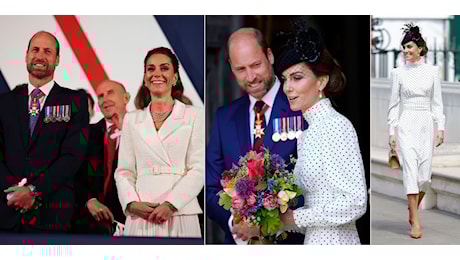 Kate Middleton di nuovo in pubblico per il VE Day, con abito riciclato e un omaggio a Lady Diana