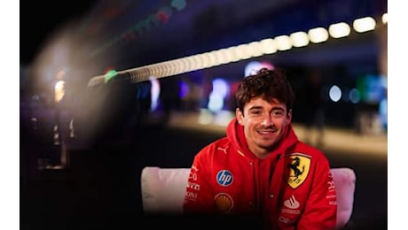 F1, Leclerc nel giovedì di Las Vegas: 'Nessuna previsione, ma qui siamo andati forte'. Video