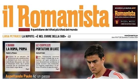 Il Romanista in prima pagina su Paulo Dybala: Joya e dolori