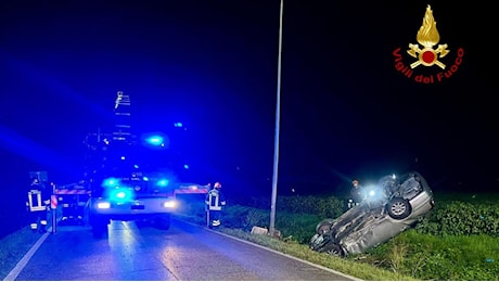 Auto fuori strada fra Terrassa e Conselve, morto un 39enne