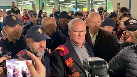 Ranieri, che accoglienza a Fiumicino