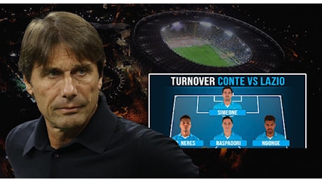 Lazio-Napoli, turnover e rivoluzione di Conte? Ecco come cambierebbe l'undici titolare | GRAFICO CN24