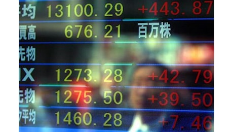 Borse Asia a picco, Tokyo -10%, Seul -7,71%, tiene Cina