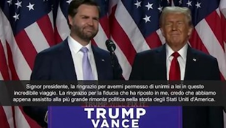 JD Vance: È stata la più grande rimonta della storia politica americana