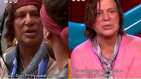Grande Fratello Uk, Mickey Rourke è stato cacciato. Ecco cosa è successo