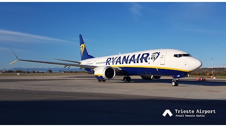 Ryanair Trieste-Lamezia, nuovo collegamento diretto da marzo 2025