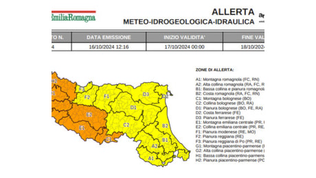 Temporali e piene, è sempre allerta in Emilia