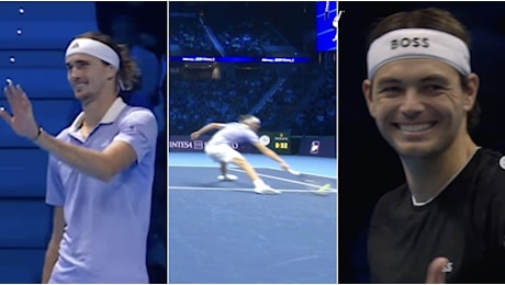 Il VAR fa il suo esordio alle ATP Finals, ma le cose vanno per le lunghe: Zverev e Fritz se la ridono