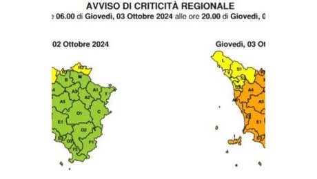 Allerta meteo arancio per rischio idrogeologico e idraulico del reticolo minore e temporali forti