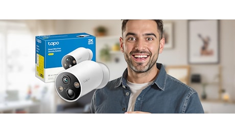 Offerta Tech Week: oggi la Telecamera di sicurezza Tapo la paghi quasi la metà (-47%)