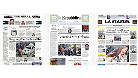 2 Gennaio: strage a New Orleans, arrestato Alemanno, Mattarella da record