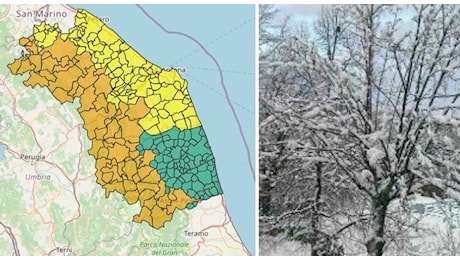 Ultime ore con il sole, sopra i 1200 metri anche la neve. Burrasca sulle Marche: è allerta meteo arancione (oggi e domani)