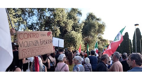La protesta antirazzista di Torpignattara